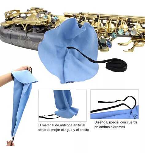 Saxofon Kit Limpieza 9pz Escobilla Mantenimiento