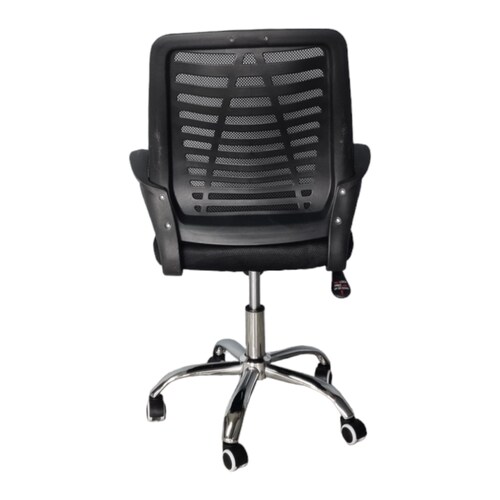 Silla Para Oficina Operativa Con Respaldo Reforzado Negro.