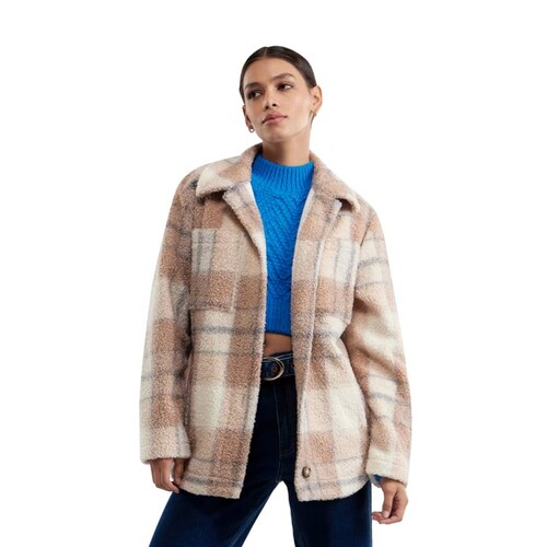 Sobrecamisa para mujer a cuadros, estilo leñador, marca Holly Land, mod. 1097352