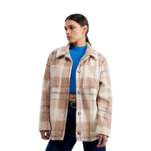 Sobrecamisa para mujer a cuadros, estilo leñador, marca Holly Land, mod. 1097352
