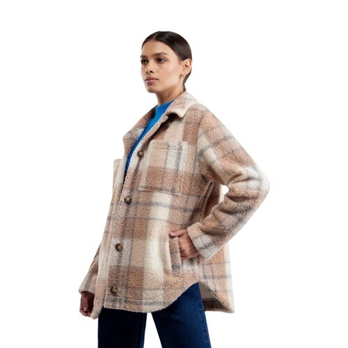 Sobrecamisa para mujer a cuadros, estilo leñador, marca Holly Land, mod. 1097352