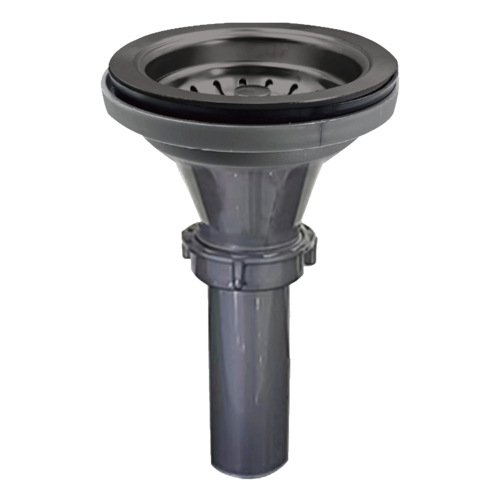 Contra Canasta Con Tubo Gris Metal Cnx Canastilla Para Tarja.