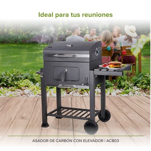 Asador De Carbón Con Elevador Avera ACB03