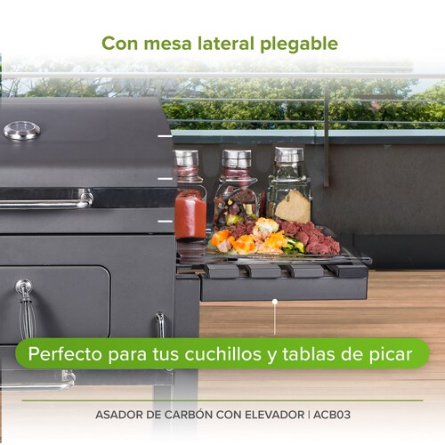 Asador De Carbón Con Elevador Avera ACB03