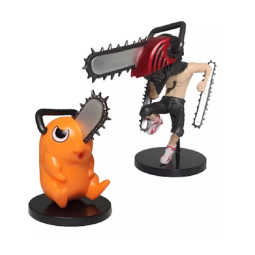 Figuras Juguete Muñeco 2 Piezas Gashapon Denji Chainsaw Man Anime