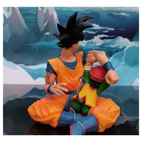 Figura Juguete Muñeco Dragon Ball Z Gohan & Goku Infancia 16 Cm Anime Con Caja