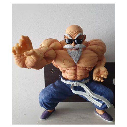 Figura Juguete Muñeco Dragon Ball Z Maestro Roshi 10 Cm Anime Con Caja.
