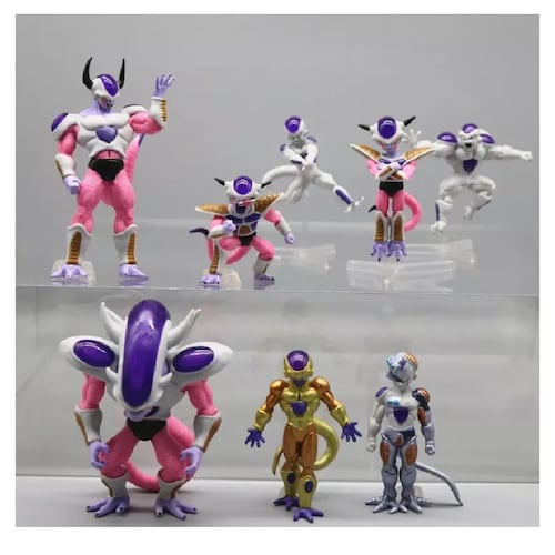 Kit Set Figuras Freezer Transformaciones 8 Piezas Dragon Ball Z Super