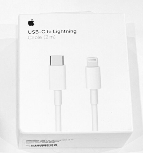 Paquete 3 Cables Tipo C - Lightning Para iPhone 5 - 14 Para Cubo Tipo C 2M Calidad Original Caja Kit Set Pack