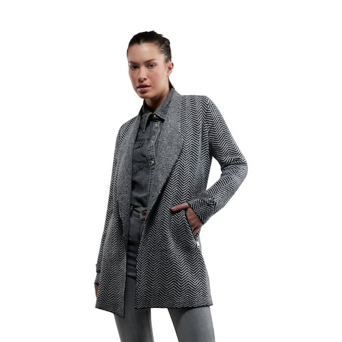 Ensamble tejido largo color negro para mujer, marca Sao Paulo, mod. 1000161