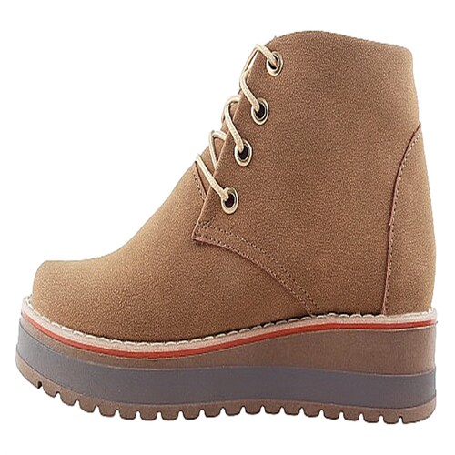 Bota Hombre Botín Casual Caballero Vestir Elegante Cómodo Café 832-m.