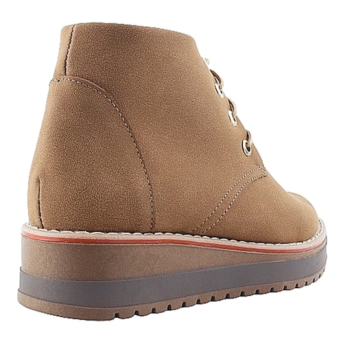 Bota Hombre Botín Casual Caballero Vestir Elegante Cómodo Café 832-m.