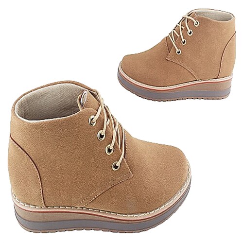 Bota Hombre Botín Casual Caballero Vestir Elegante Cómodo Café 832-m.