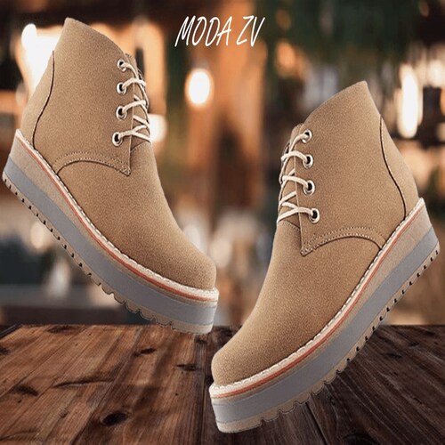 Bota Hombre Botín Casual Caballero Vestir Elegante Cómodo Café 832-m.