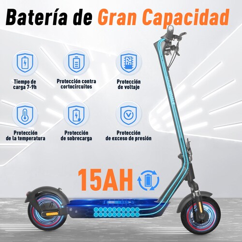Scooter Eléctrico Honey Whale E9 MAX Negro.