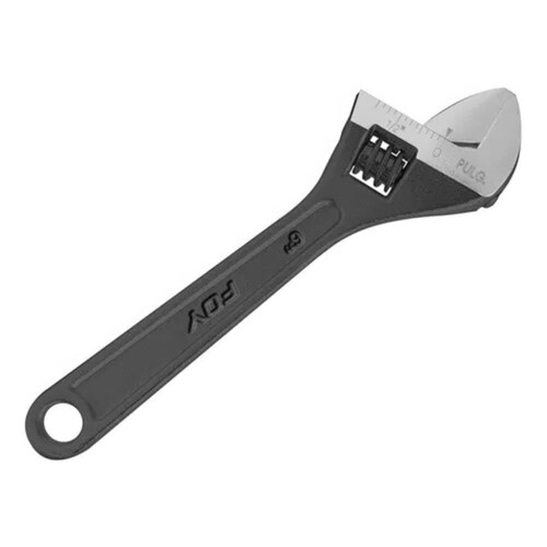 Llave Perico Ajustable 8 Pulgadas Pavonada Acero Forjado
