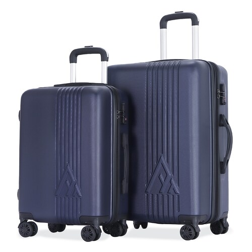 Maletas de viaje Rígidas set kit EASY PACK 2 piezas 24 con cierre expandible - 20 carry on de mano ABS doble calibre candado de alta seguridad TSA LOCK Armored travel Mar