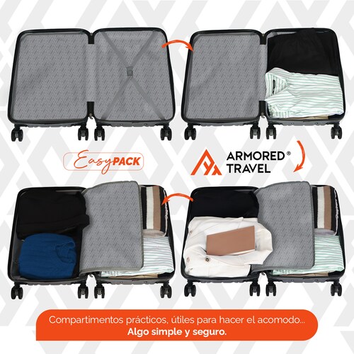 Maleta de viaje grande rígida BIG series 28 - 25kg con cierre expandible ABS doble calibre candado de alta seguridad TSA LOCK Armored travel Elephant