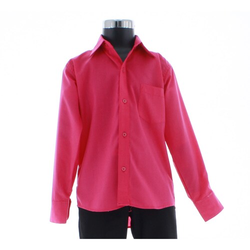 Camisa De Vestir Niño Fiusha Manga Larga 3583 2-18 Años...