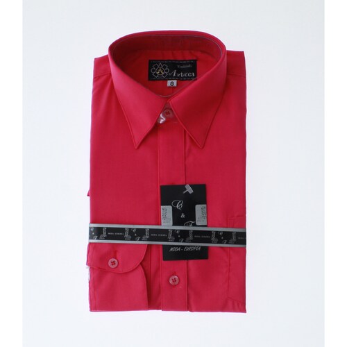 Camisa De Vestir Niño Fiusha Manga Larga 3583 2-18 Años...