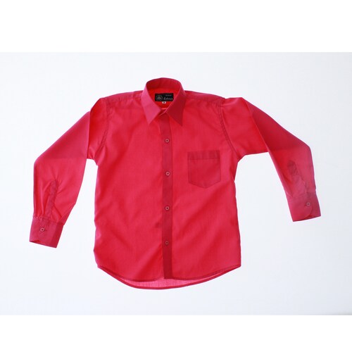 Camisa De Vestir Niño Fiusha Manga Larga 3583 2-18 Años...