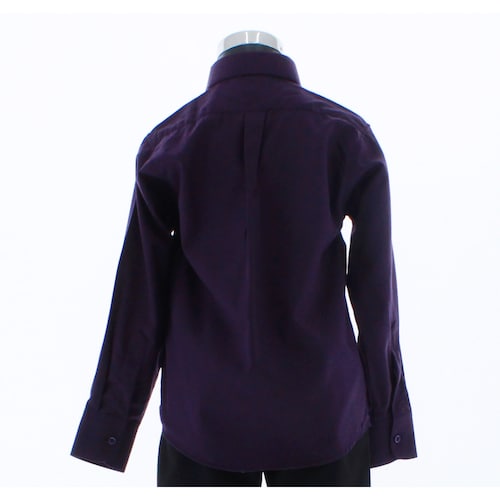 Camisa De Vestir Niño Morado Uva Manga Larga 3590 2-18 Años.