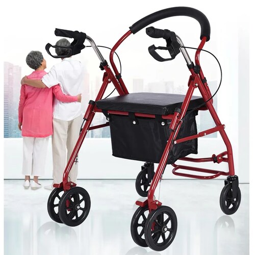 Andafacil Rollator 2 en 1 Portatil | Andadera y Silla de Traslado.