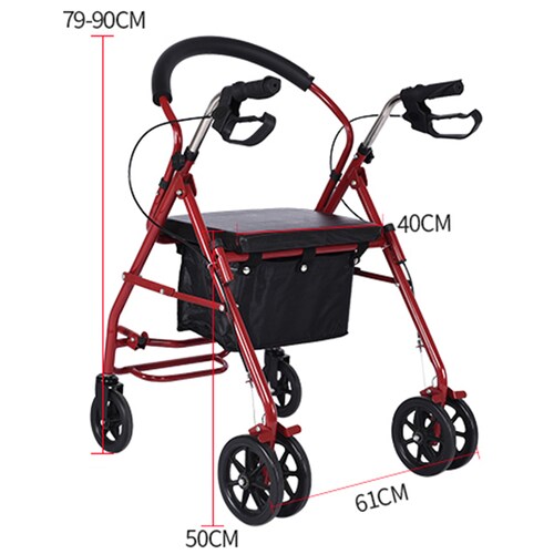 Andafacil Rollator 2 en 1 Portatil | Andadera y Silla de Traslado.