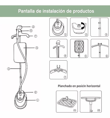 Plancha De Vapor Vertical Profesional Planchas De Ropa 1800w.