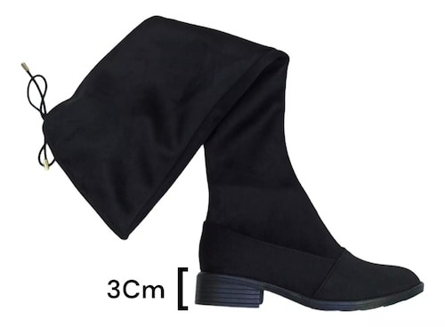 Botas Largas Tubo Elástico Dama Arriba Rodilla Para Invierno incluye GRATIS un par de sandalias.