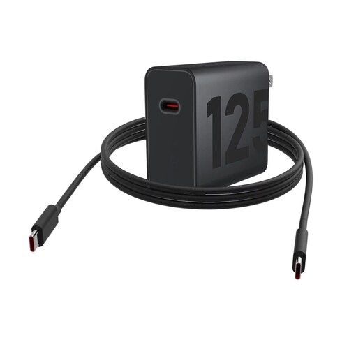 Cargador Motorola 125W salida tipo C Carga Rápida con Cable.