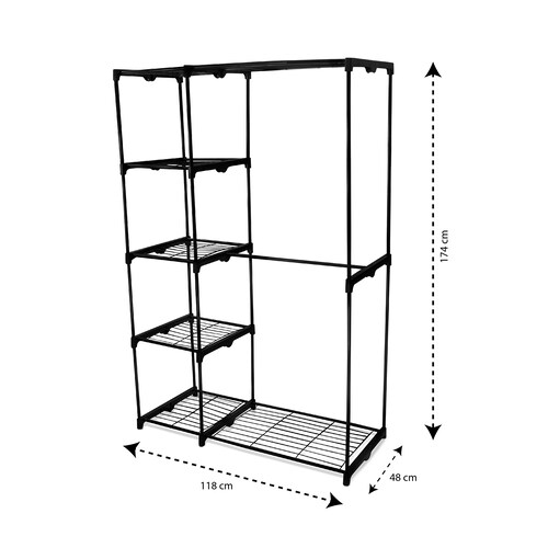 Closet Minimalista ,Guardarropa Ropero Tubular Metálico .
