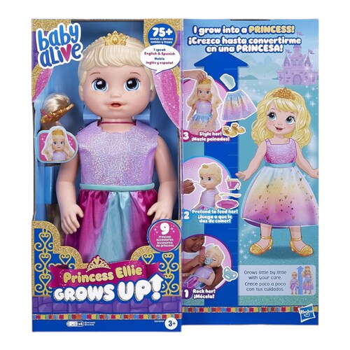 Baby Alive Princesa Ellie Grows Up Hasbro.