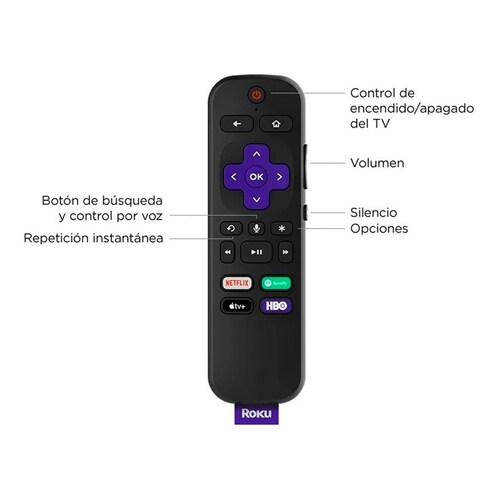 Dispositivo Roku Streaming Stick 4k Con Hdmi Wifi 3820R