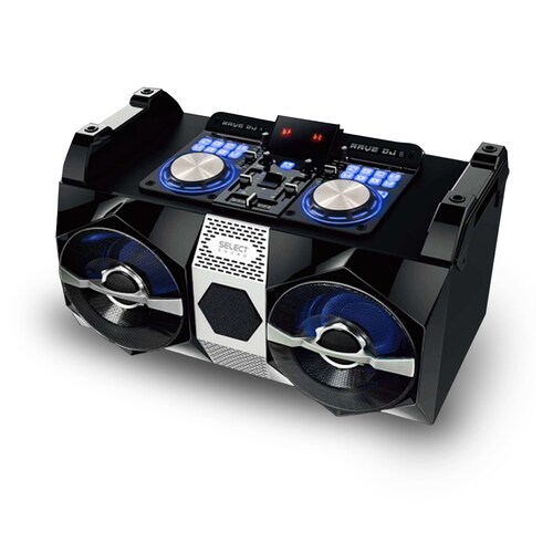 Minicomponente Bocina Bluetooth Recargable Select Sound Rave Dj Bt2018 