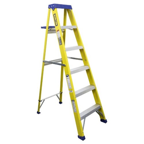 Escalera Tijera Fibra Vidrio 5 Escalones Tipo 2 Surtek.