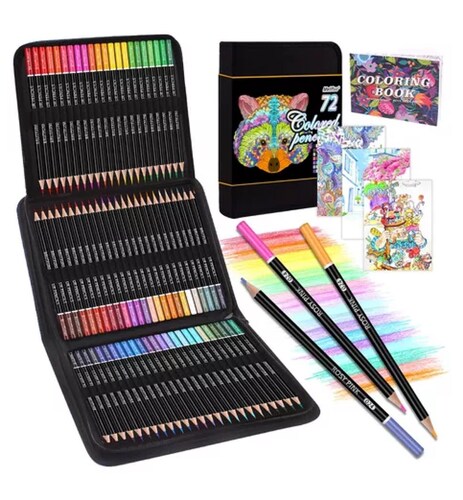 Set 72 Lápices De Dibujo De Colores Profesional Escolar