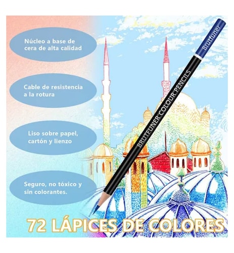 Set 72 Lápices De Dibujo De Colores Profesional Escolar