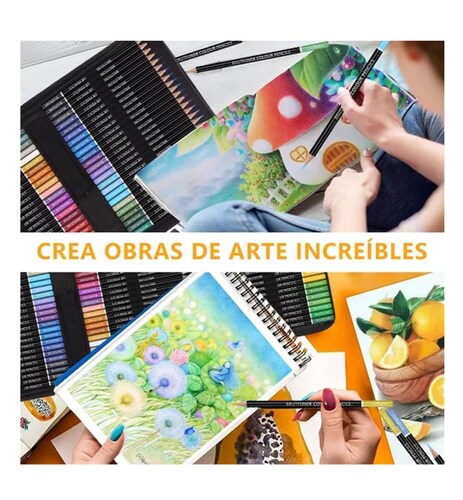 Set 72 Lápices De Dibujo De Colores Profesional Escolar