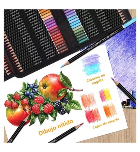 Set 72 Lápices De Dibujo De Colores Profesional Escolar