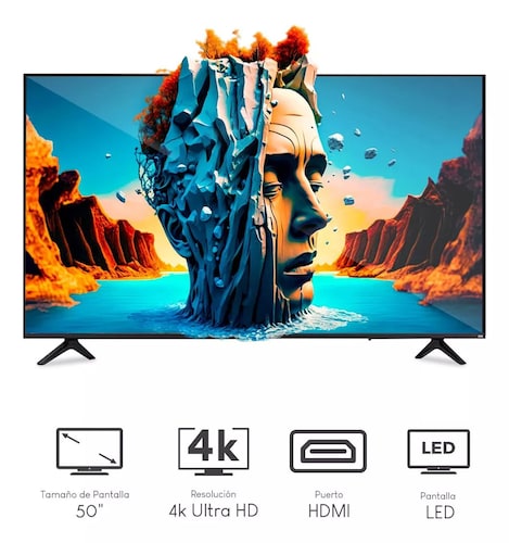 Pantalla Sceptre 50 PuLG Uhd 4k Led A517cv + Repetidor Wifi UHD Smart TV Android