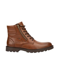 Botines casuales para hombre, marca Michel Domit tipo leñador color café, mod. 1091370