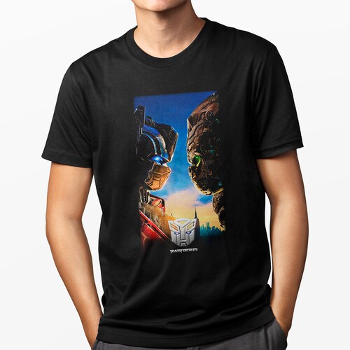 Playera Casual Negra para Hombre - Transformers