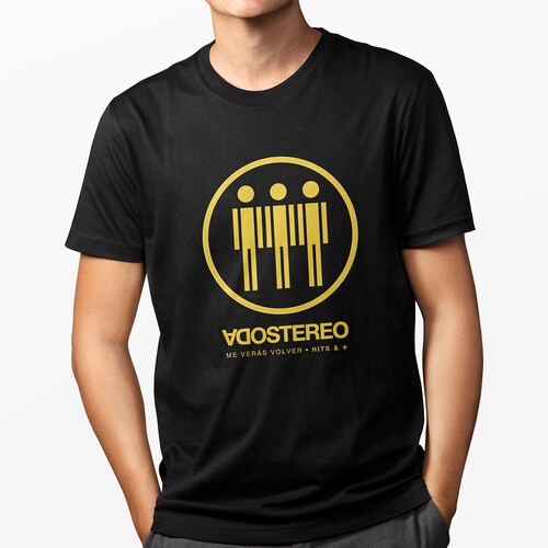 Playera Urbana Negra para Hombre - Soda Stereo: Me veras volver
