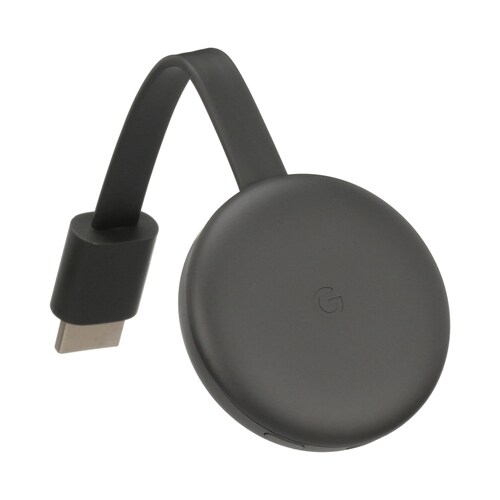 Dispositivo Google chromecast 3ra generacion streaming Negro