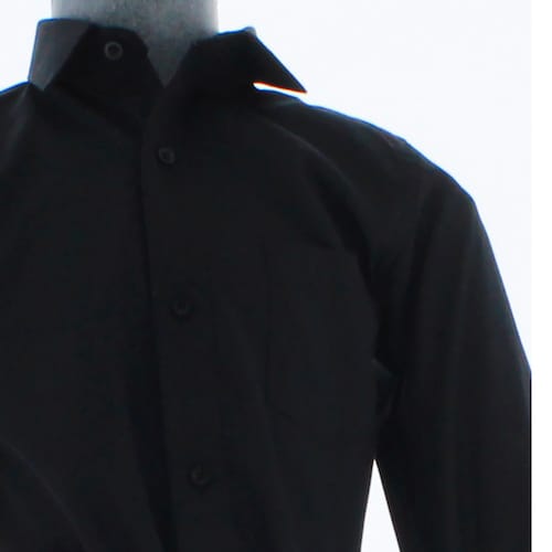 Camisa Negra De Vestir para Niño Manga Larga 3607 2-18 Años.