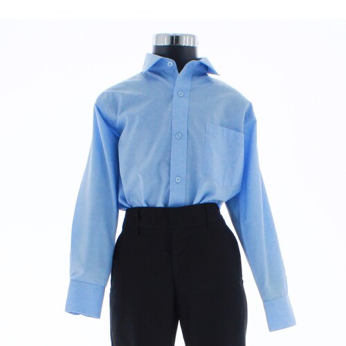 Camisa Azul Cielo De Vestir para Niño Manga Larga 3609 2-18 Años...