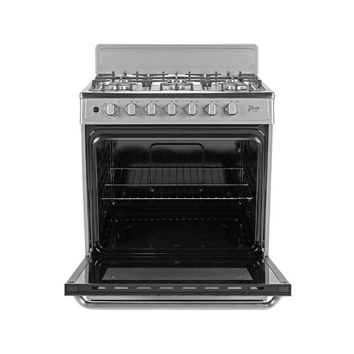 Estufa Midea MGS30FS1BEABG 6 Quemadores 30" con Copete Silver