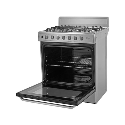 Estufa Midea MGS30FS1BEABG 6 Quemadores 30" con Copete Silver