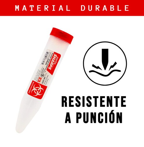 Frasco Contenedor RPBI Punzocortantes Mini.